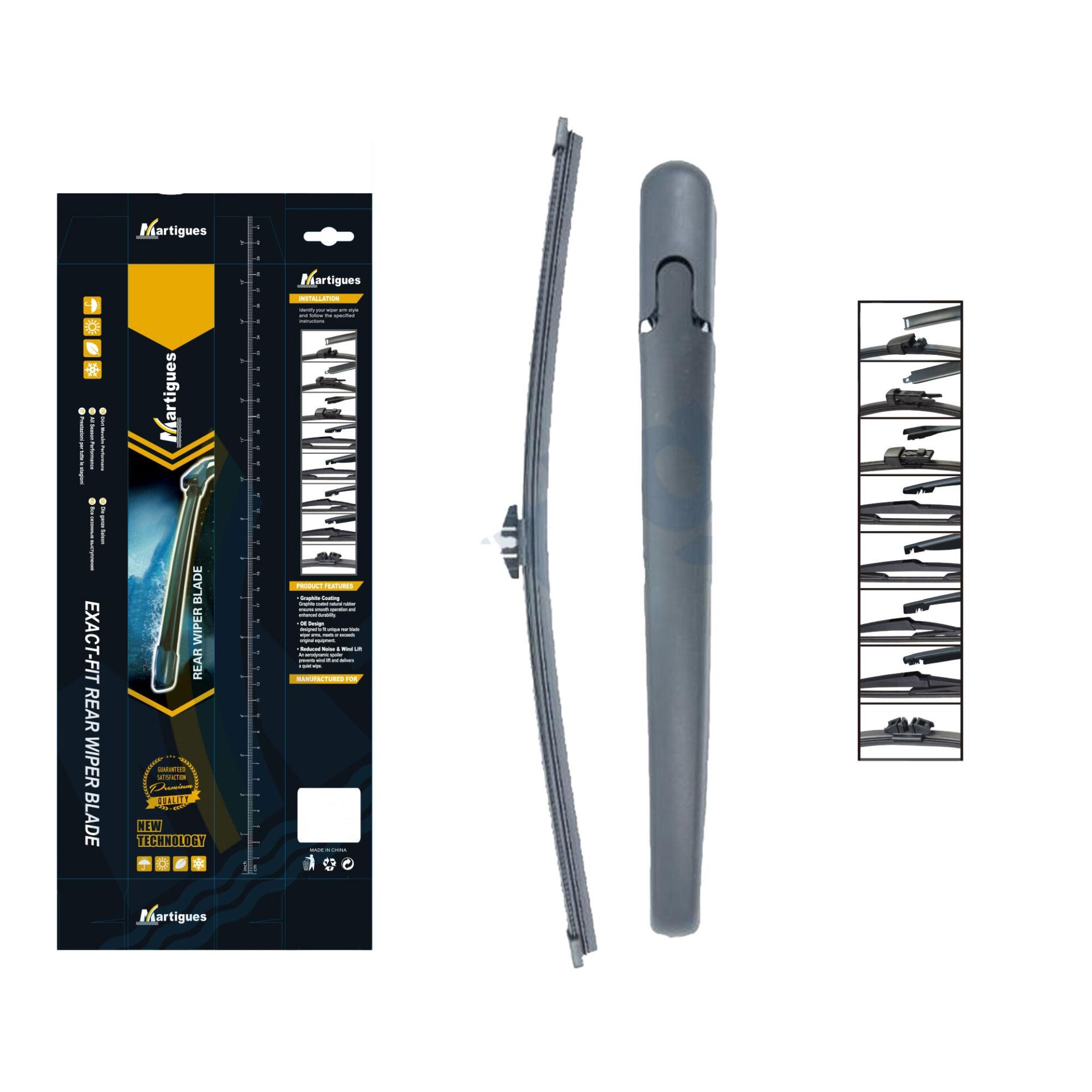 Martigues Silecek Arka Takim (Silecek Kolu Ile Beraber )Ford Edge 10-14 312 Mm 355 Mm