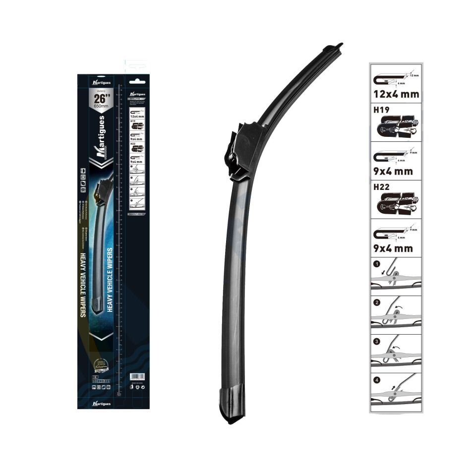 Martigues Silecek 650Mm (Muz Tip) Eurocargo Eurotrakker Eurotech Atego Axor Volvo Fh10 / 12 / 16