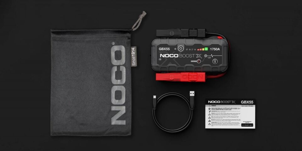 Noco Boost X GBX55 12V 1750 Amper Lityum Akü Takviye + Powerbank + Led Lamba  + Eva Çanta