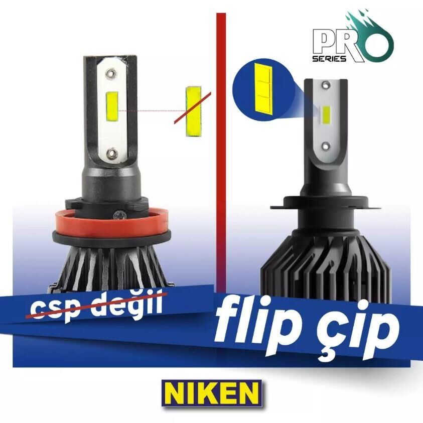 Niken Far Ampulü Led Xenon Pro Serisi H27