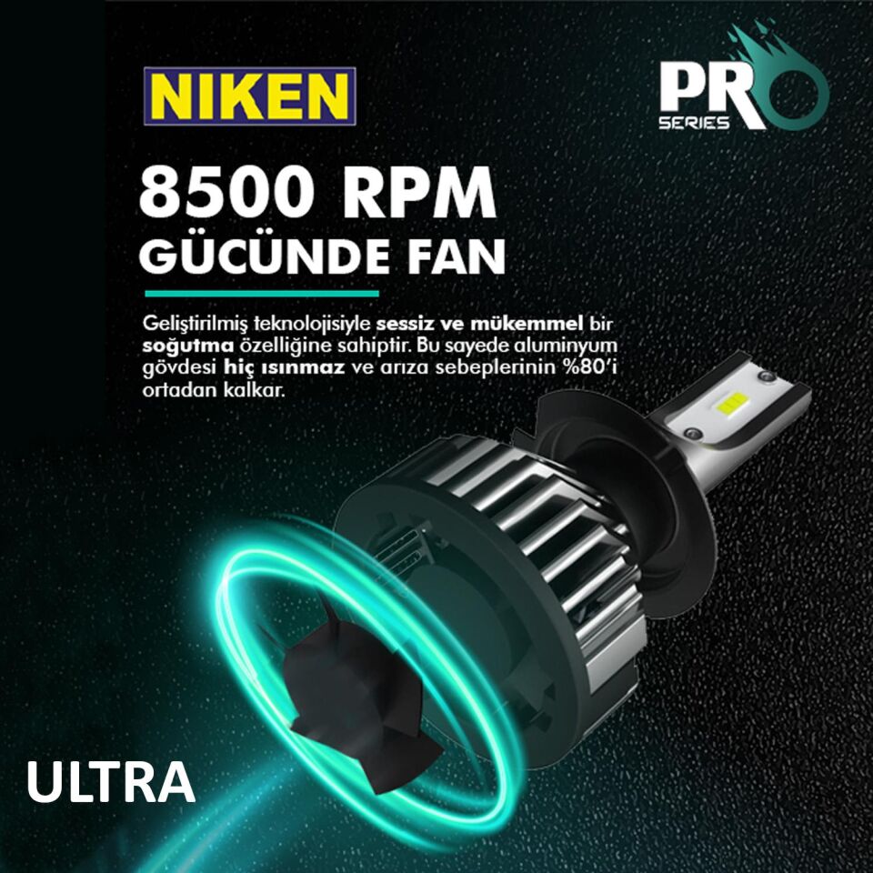 Niken Far Ampulü Led Xenon Pro Serisi H27