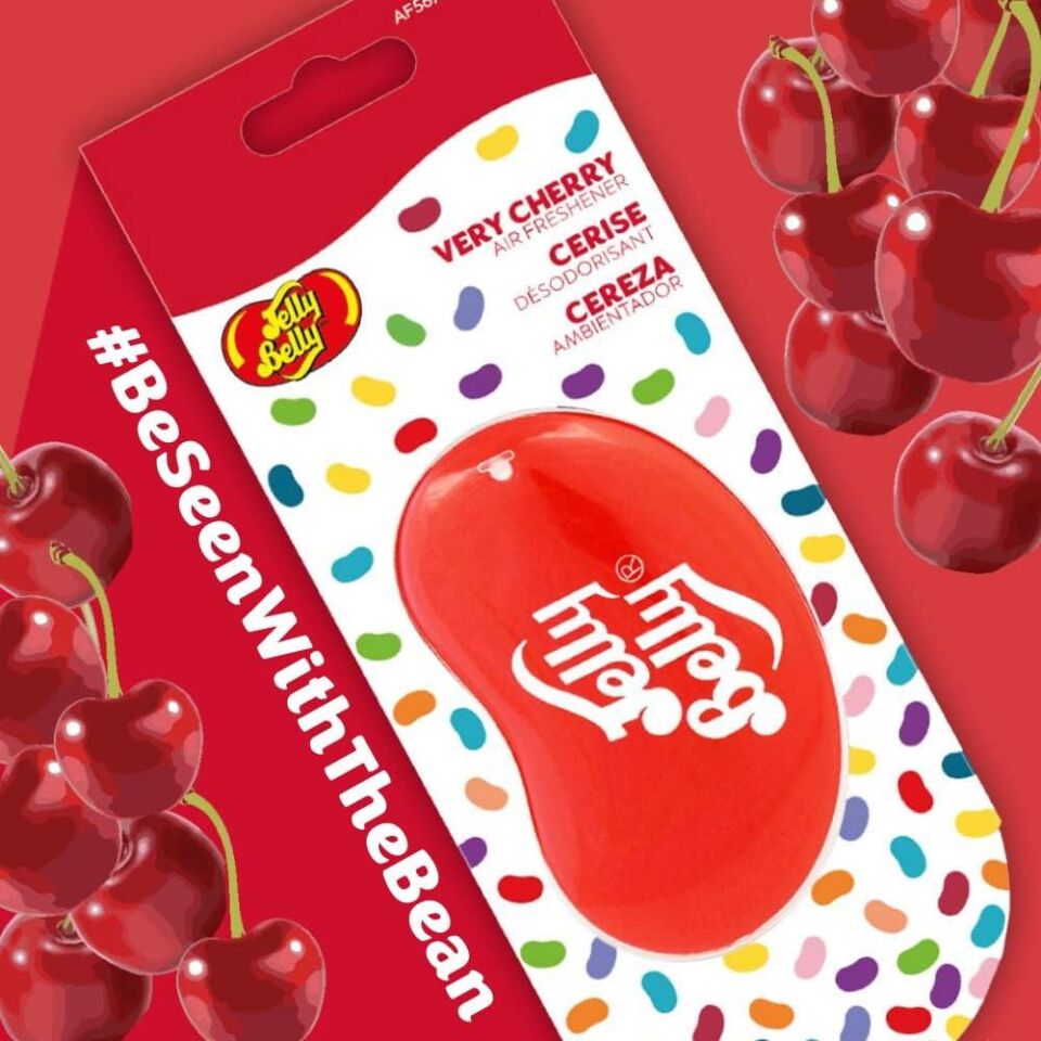 Jelly Belly 3D Hanging  Asma Koku VeryCherry 18gr.  Muz, Vanilya, Kiraz Aromali