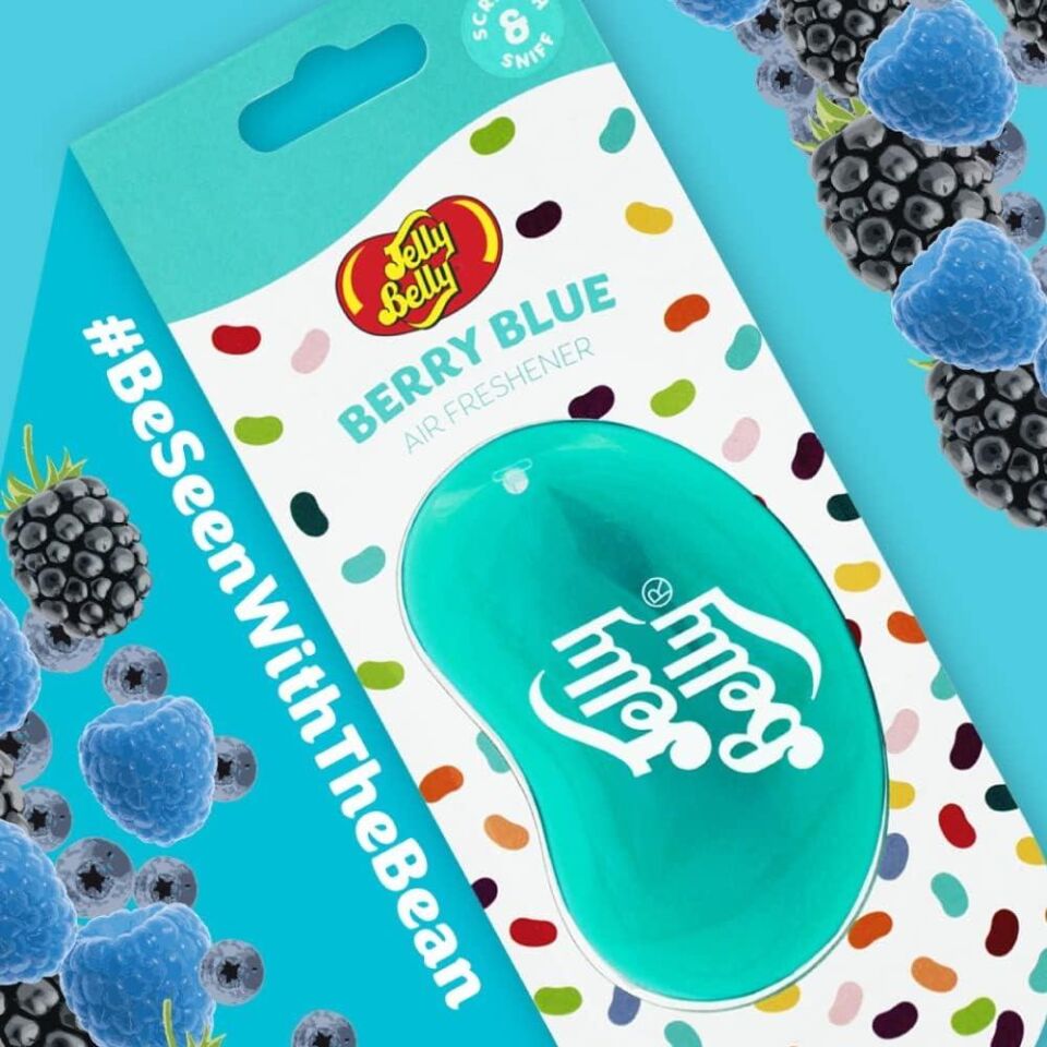 Jelly Belly 3D Hanging  Asma Koku Blueberry 18gr. Feslegen, Y.Mersini, Vanilya Aromali