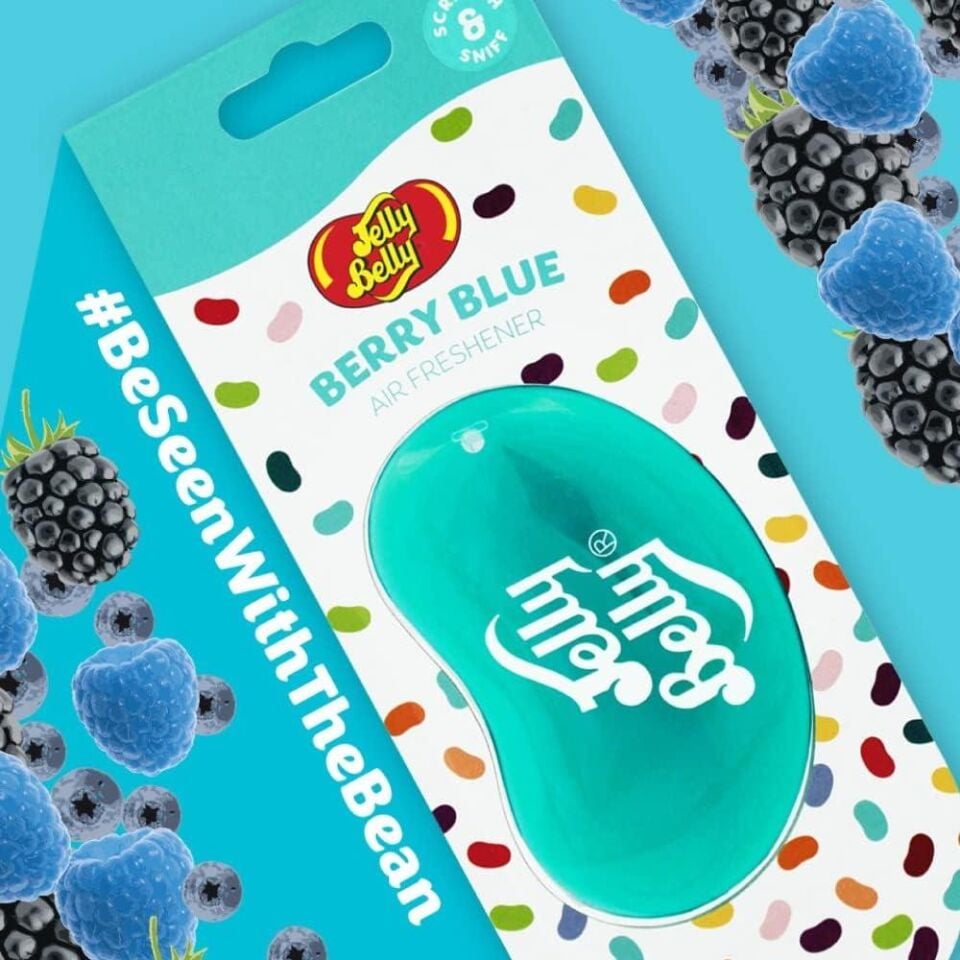 Jelly Belly 3D Hanging  Asma Koku Blueberry 18gr. Feslegen, Y.Mersini, Vanilya Aromali