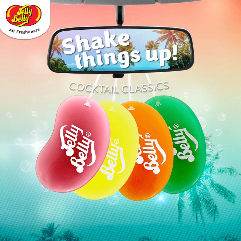 Jelly Belly 3D Hanging  Asma Koku Tutti Fruitti 18gr. Muz, Mandalina, Vanilya, Ahududu Aromali