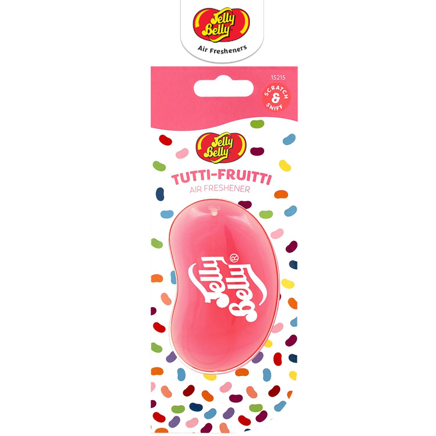 Jelly Belly 3D Hanging  Asma Koku Tutti Fruitti 18gr. Muz, Mandalina, Vanilya, Ahududu Aromali