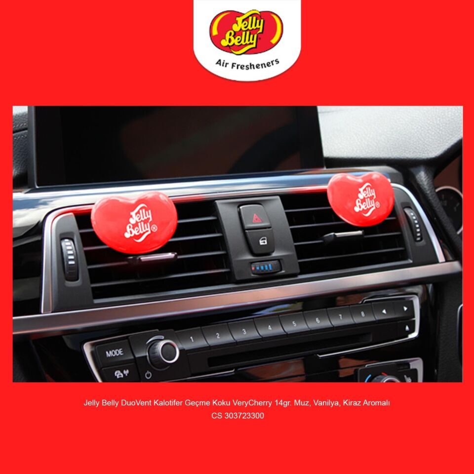 Jelly Belly DuoVent Kalotifer Geçme Koku VeryCherry 14gr. Muz, Vanilya, Kiraz Aromalı