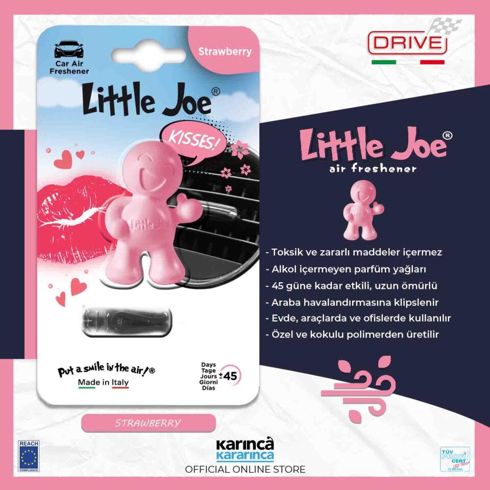 Little Joe Thums Up Strawberry Kalorifere Geçme Oto Kokusu Çilek