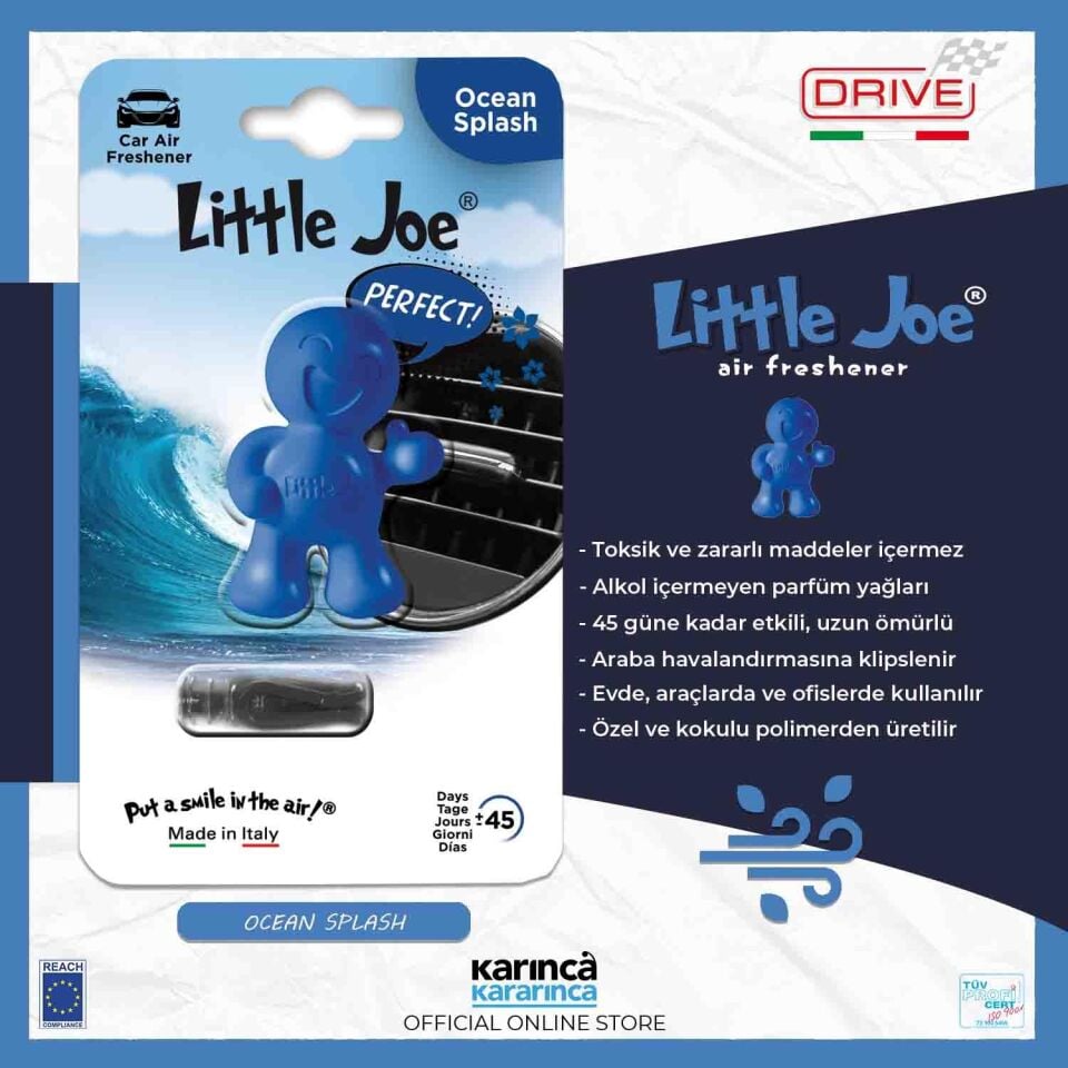 Little Joe Thums Up Ocean Splash Kalorifere Geçme Oto Kokusu Okyanus Sıçraması