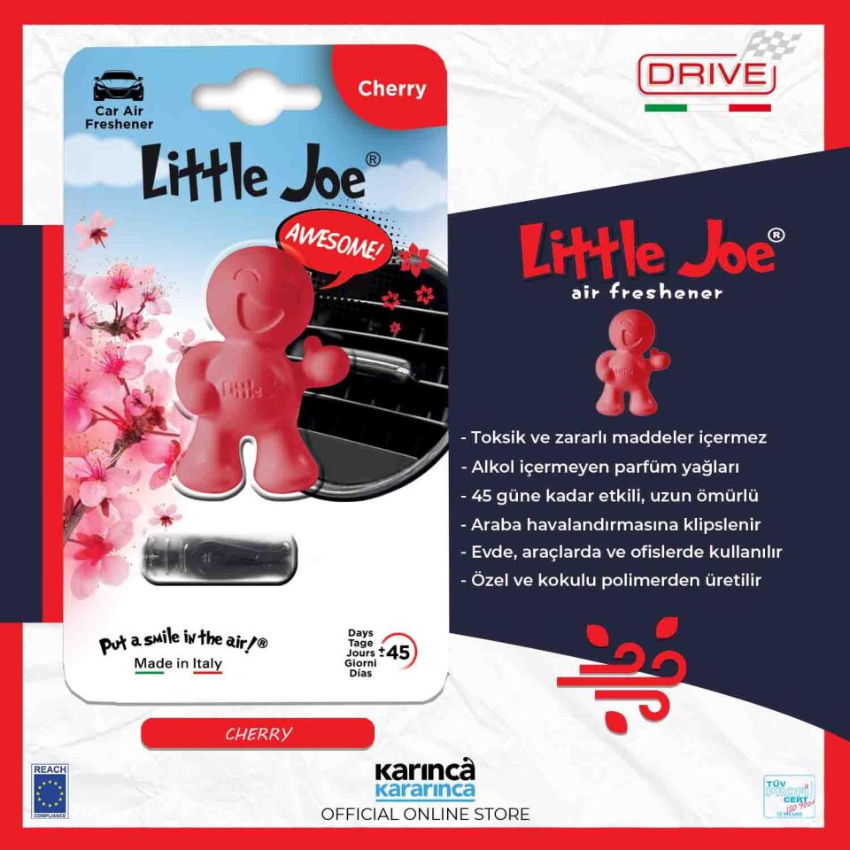 Little Joe Thums Up Cherry Kalorifere Geçme Oto Kokusu Kiraz