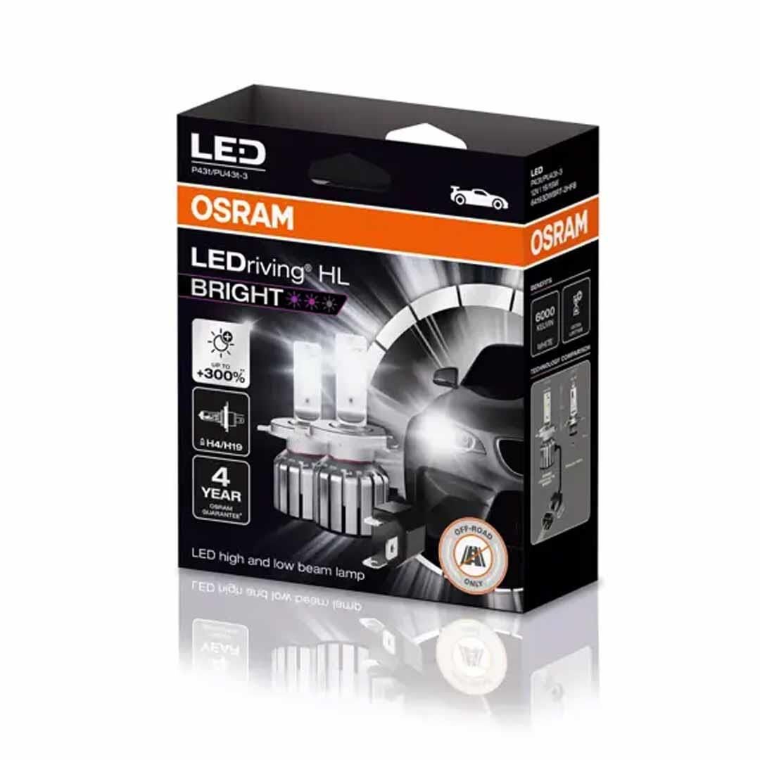 Osram Far Ampulü Led H4/H19 12V 15W Bright Model 64193DWBRT-2HFB