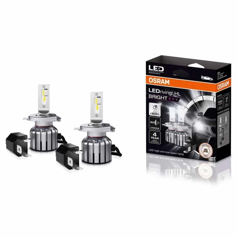 Osram Far Ampulü Led H4/H19 12V 15W Bright Model 64193DWBRT-2HFB