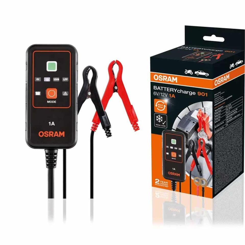 Osram Akü sarj Cihazi 6-12V 1 Amper OEBSC901
