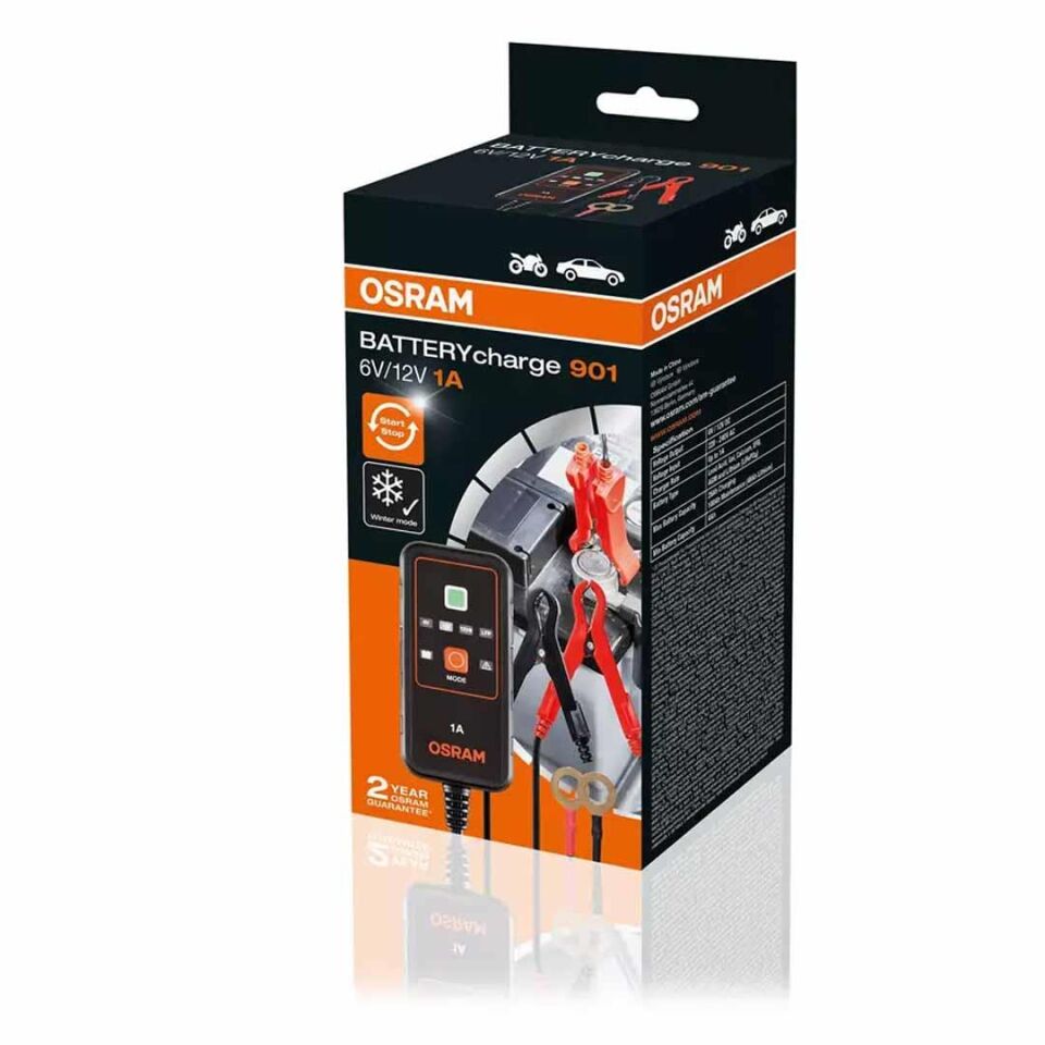 Osram Akü sarj Cihazi 6-12V 1 Amper OEBSC901