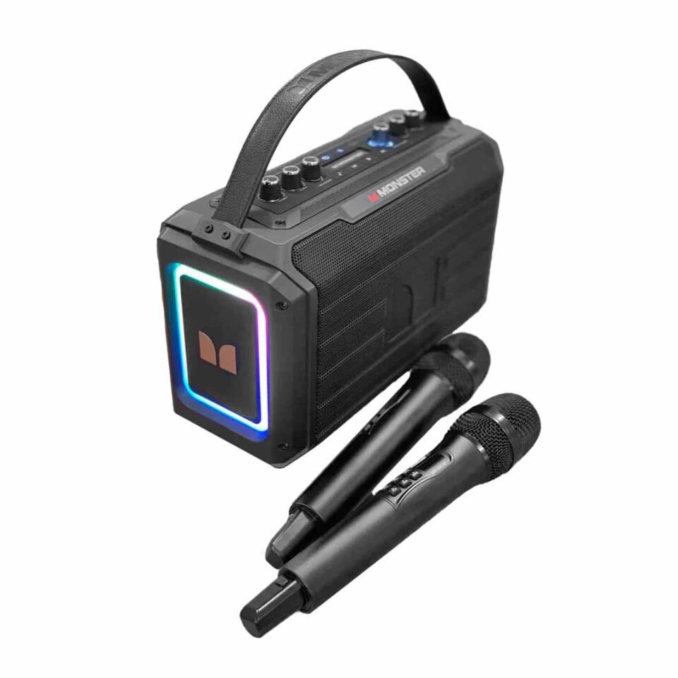 Monster Adventurer 1000 2 Mikrofonlu Bluetooth Tasinabilir Kablosuz Hoparlör 80W