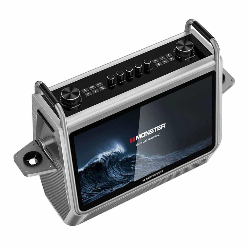 Monster Superstar 800 2 Mikrofonlu Hepsi Bir Arada Bluetooth Karaoke Sistem Hoparlörü 200W