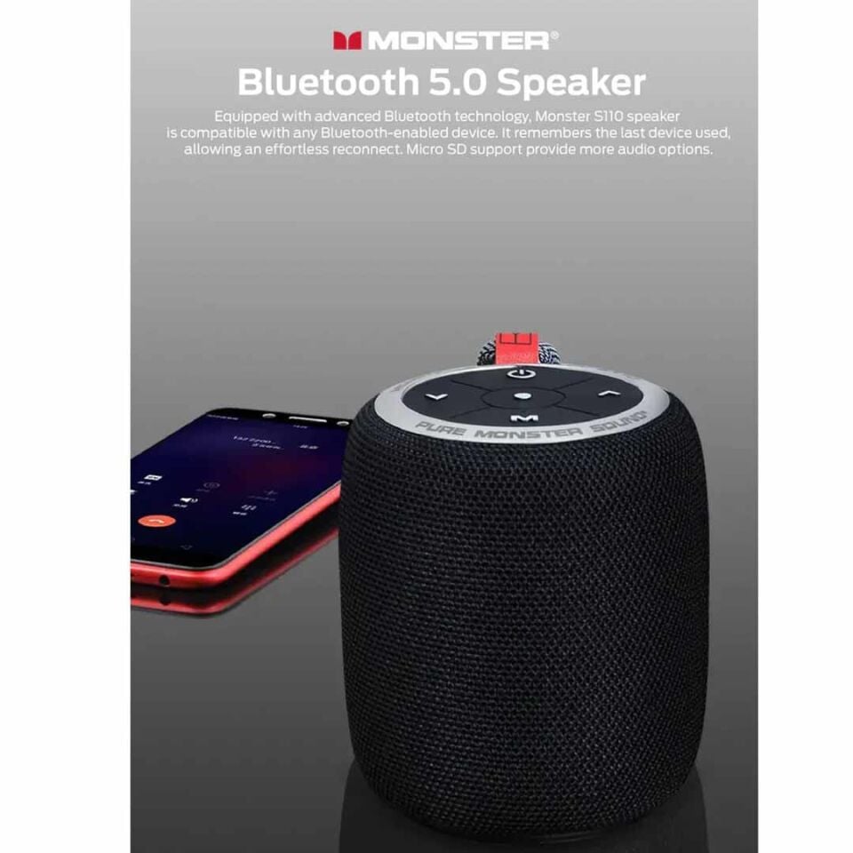 Monster Superstar S110 Tasinabilir Kablosuz Hoparlör 10W