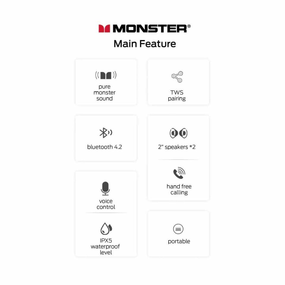 Monster Superstar S310 Tasinabilir Kablosuz Hoparlör 30W