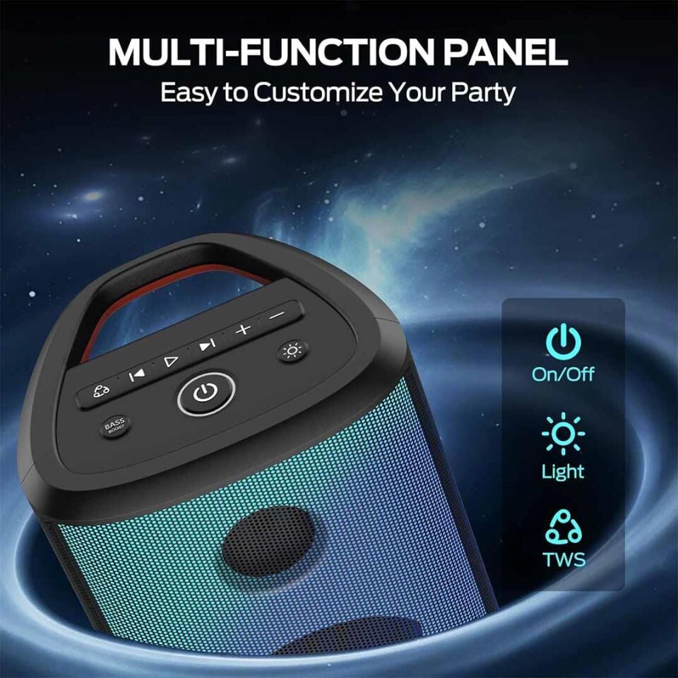 Monster Sparkle Bluetooth Tasinabilir Kablosuz Hoparlörler 80W