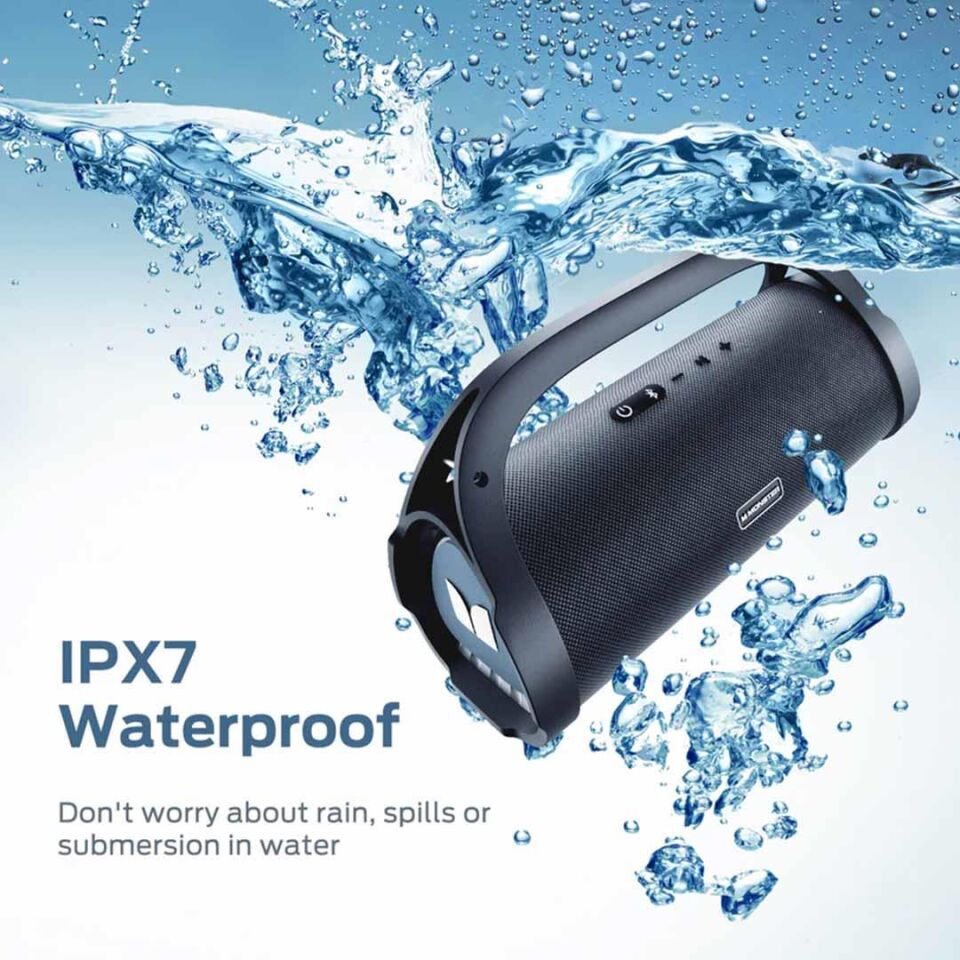 Monster Adventurer Max Boombox Çift Subwoofer'li IPX7 Su Geçirmez Bluetooth Hoparlör 60W
