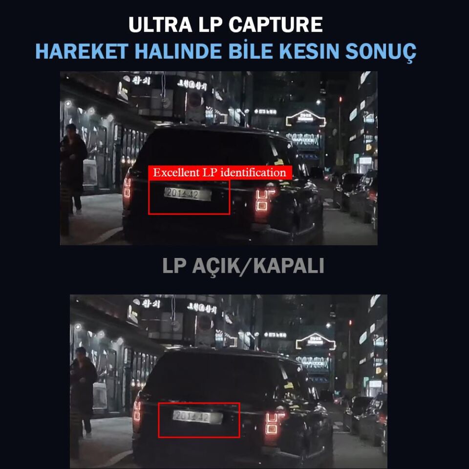 Vueroid Araç Kamerasi 4K Sony Starvis 2 Görüntü Sensörü GPS D21