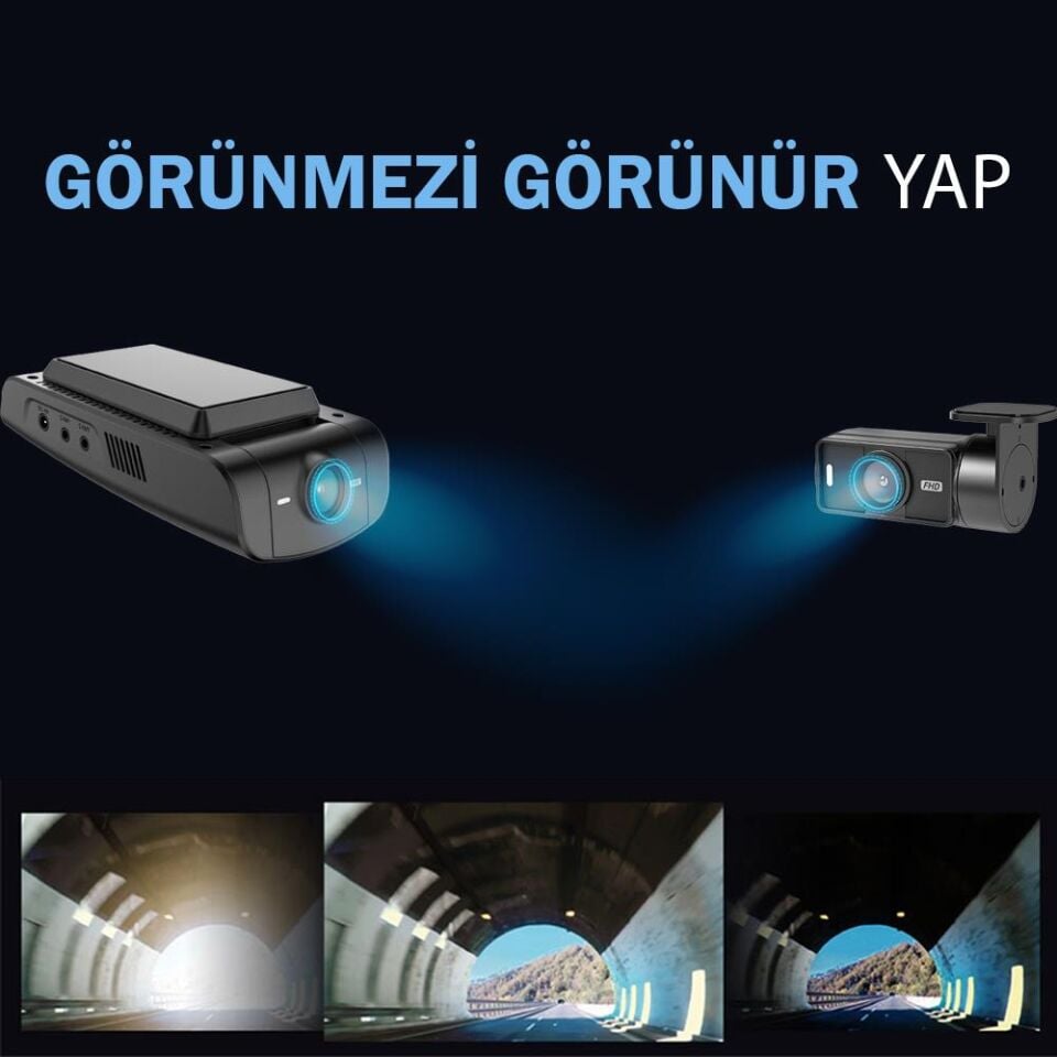 Vueroid Araç Kamerasi 4K Sony Starvis 2 Görüntü Sensörü GPS D21
