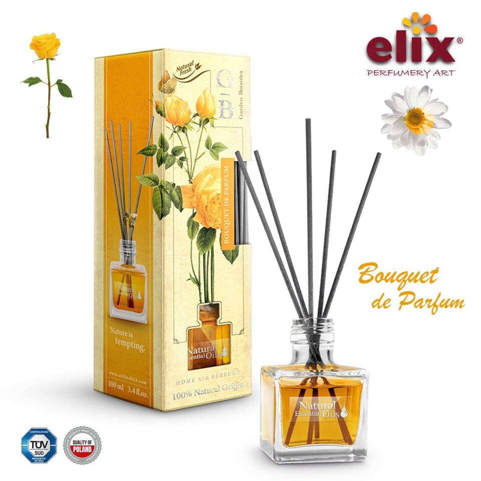 ELIX Dogal Çiçek Esanslari içeren, Ev - Ofis Kokusu 100ml. - Sedir ve Sandal Agaci
