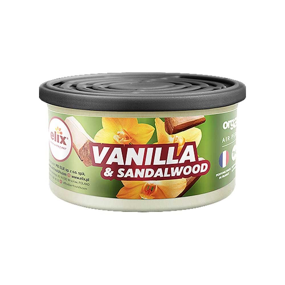 ELIX Organik Metal Kutuda Dogal Liflere Emdirilmis Özel Aromali Koku - Sandal Agaci