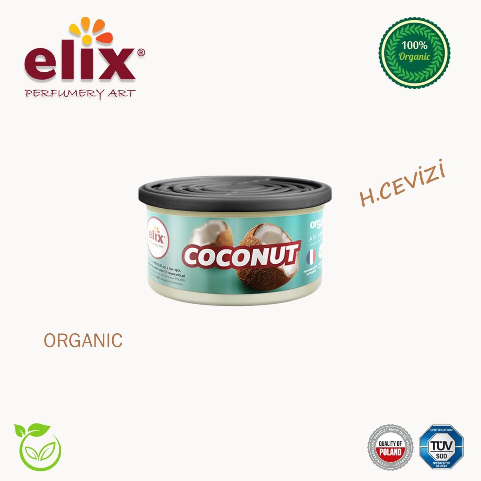ELIX Organik Metal Kutuda Dogal Liflere Emdirilmis Özel Aromali Koku - H.Cevizi