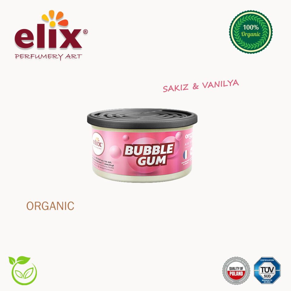 ELIX Organik Metal Kutuda Dogal Liflere Emdirilmis Özel Aromali Koku - Sakiz