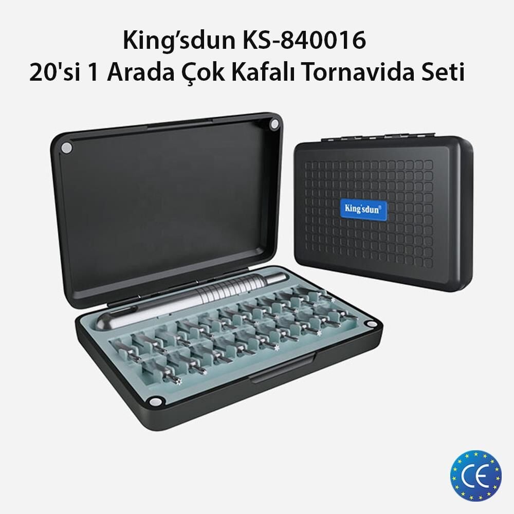 Kingsdun 20 si 1 Arada Manyetik Mini Tornavida Seti KS-840016