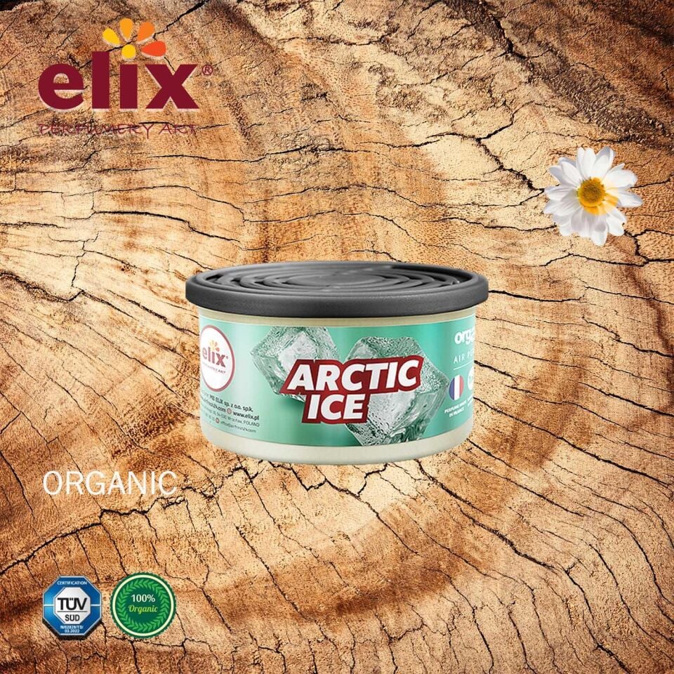 ELIX Organik Metal Kutuda Dogal Liflere Emdirilmis Özel Aromali Koku - Arktik Buz