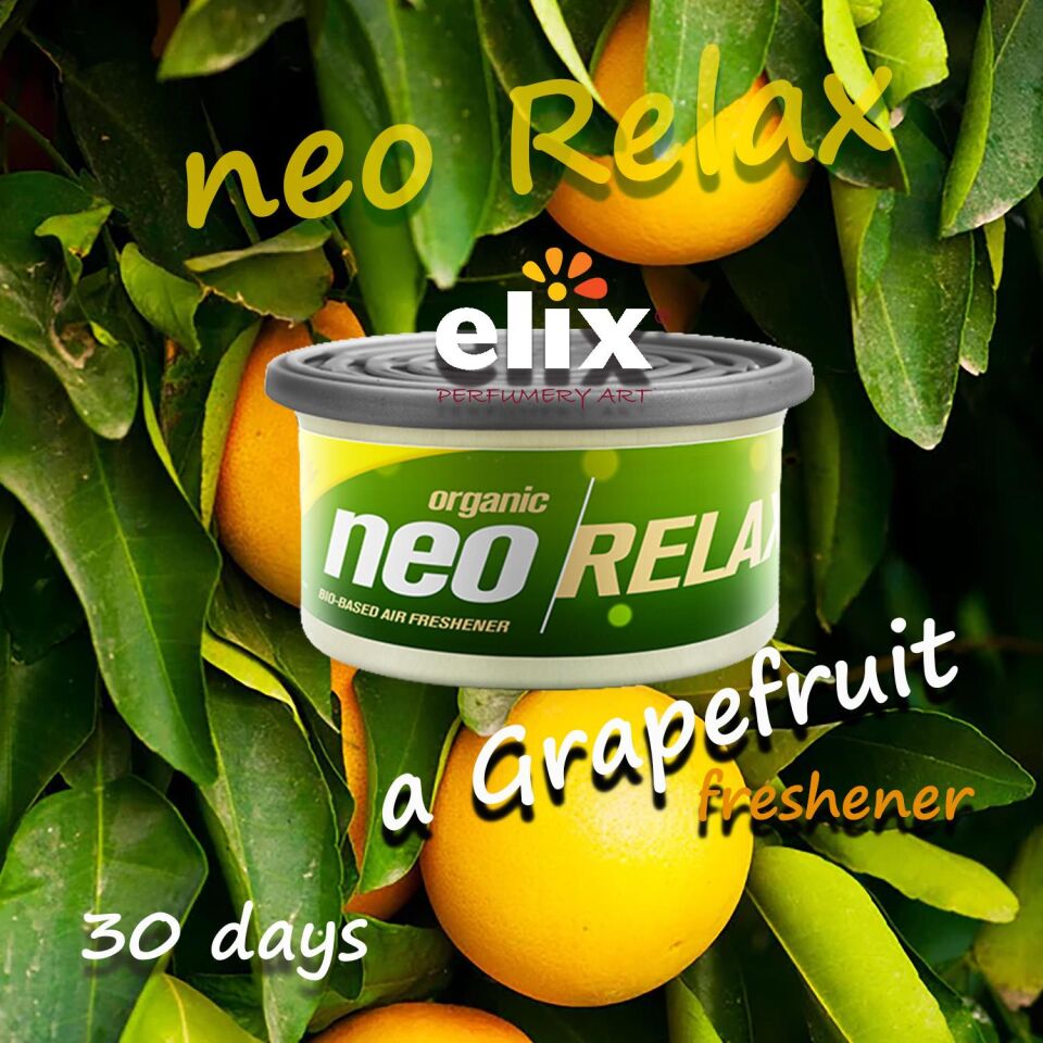 ELIX Neo Relax Metal Kutuda Ahsap Granüllere Emdirilmis Özel Aromali Koku - Greyfurt