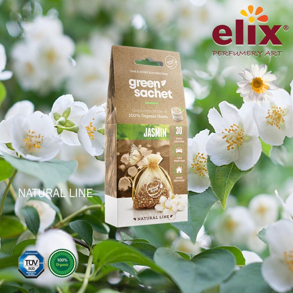 ELIX Natural Ahsap Granüllere Emdirilmis Özel Aromali Koku - Yasemin