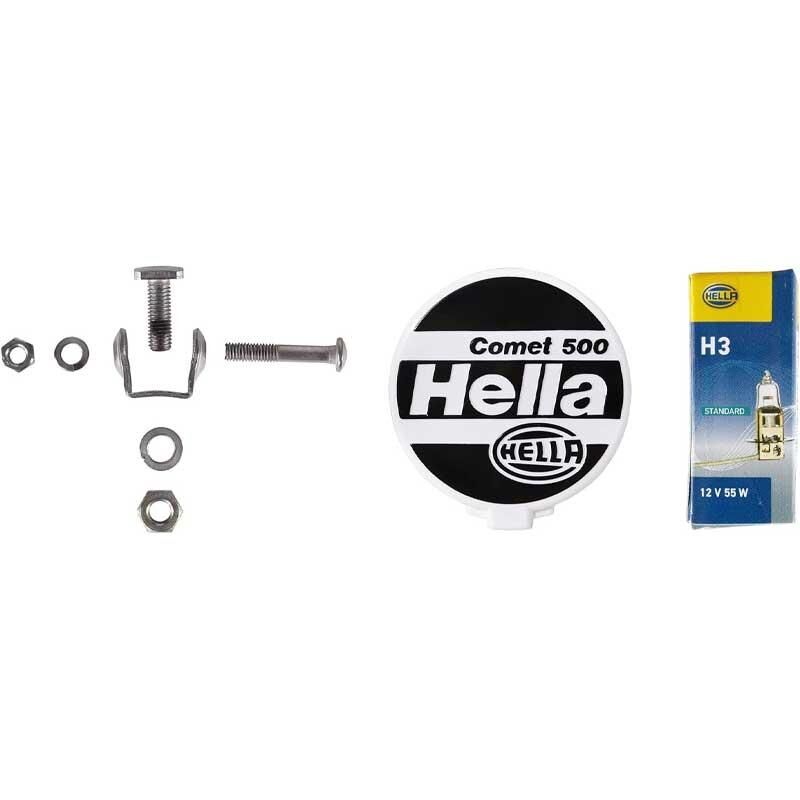 Hella Uzun Hüzme 12V H3 Sol-Sag Kullanilabilir Sari Far Comet 500 1F4005750-101