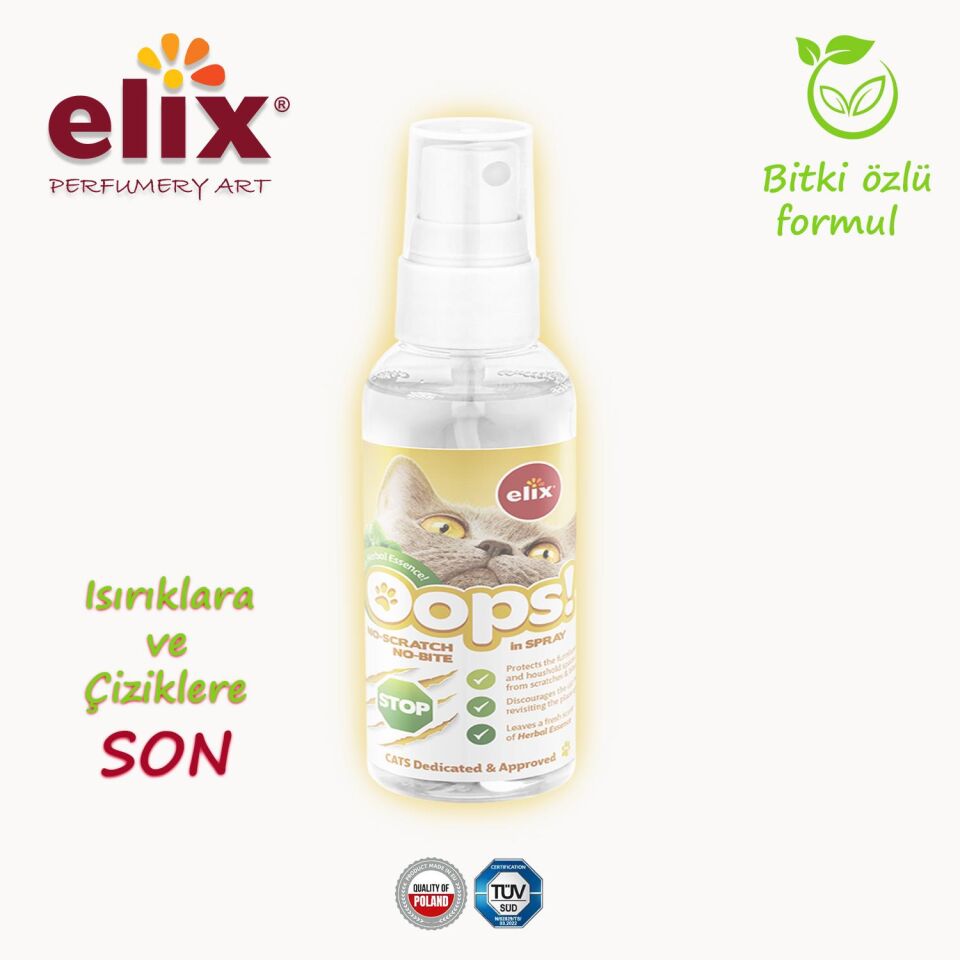 ELIX Bitki Özlü Kedi Kovucu Sprey 75ml.