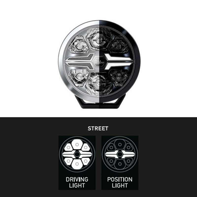 Hella Off-Road Valuefit Blade Led Uzun Far Krom 22W 7'' Beyaz Isik 1FJ357198-001