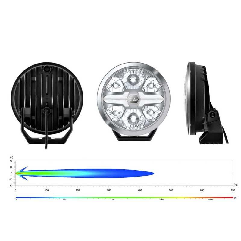 Hella Off-Road Valuefit Blade Led Uzun Far Krom 22W 7'' Beyaz Isik 1FJ357198-001