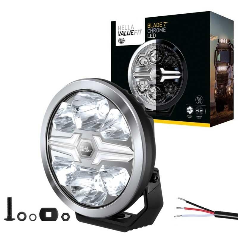 Hella Off-Road Valuefit Blade Led Uzun Far Krom 36W 7'' Beyaz Isik 1FJ357198-011