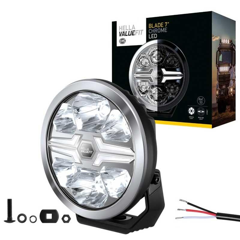 Hella Off-Road Valuefit Blade Led Uzun Far Krom 36W 7'' Beyaz Isik 1FJ357198-011