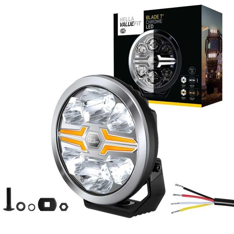 Hella Off-Road Valuefit Blade Led Uzun Far Krom 22W 7'' Beyaz-Amber Isik 1FJ357198-021