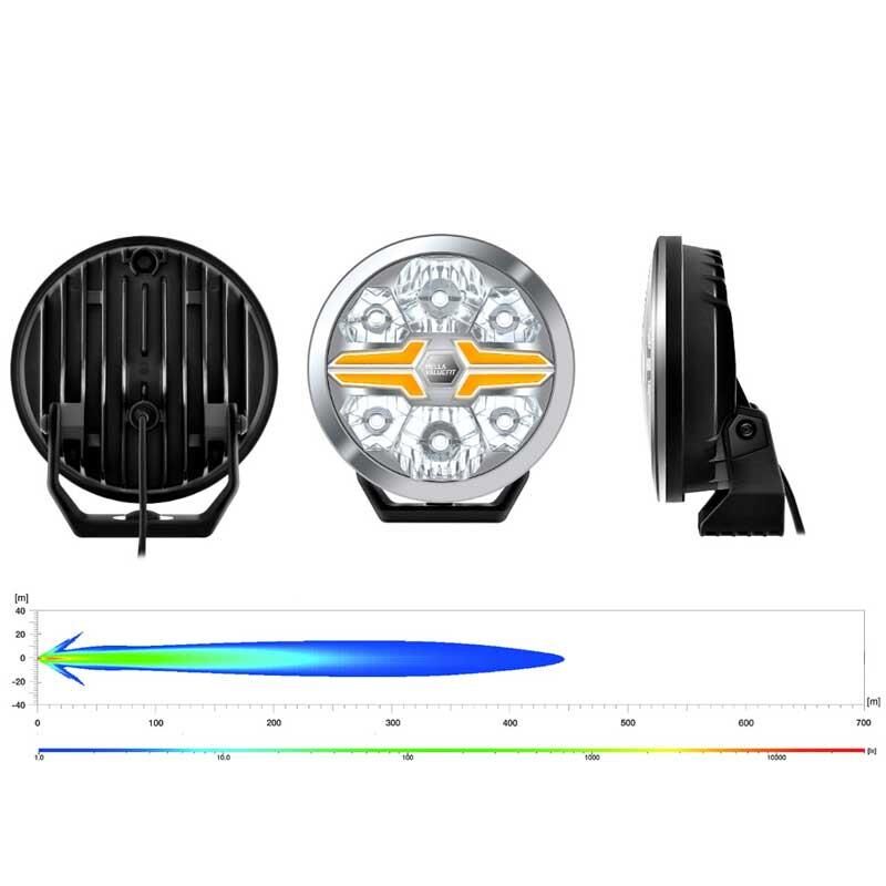 Hella Off-Road Valuefit Blade Led Uzun Far Krom 22W 7'' Beyaz-Amber Isik 1FJ357198-021