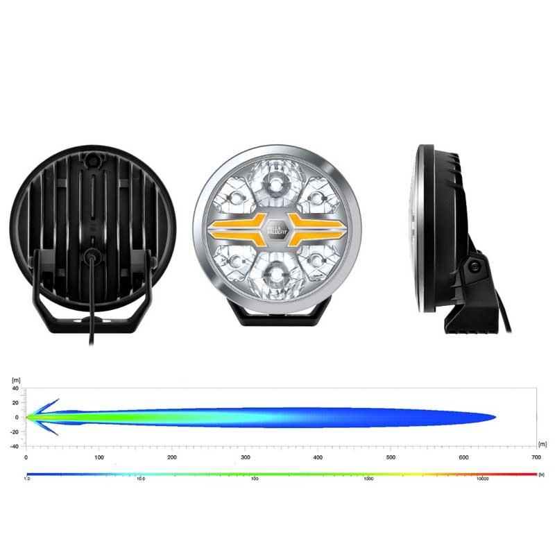 Hella Off-Road Valuefit Blade Led Uzun Far Krom 36W 7'' Beyaz-Amber Isik 1FJ357198-031