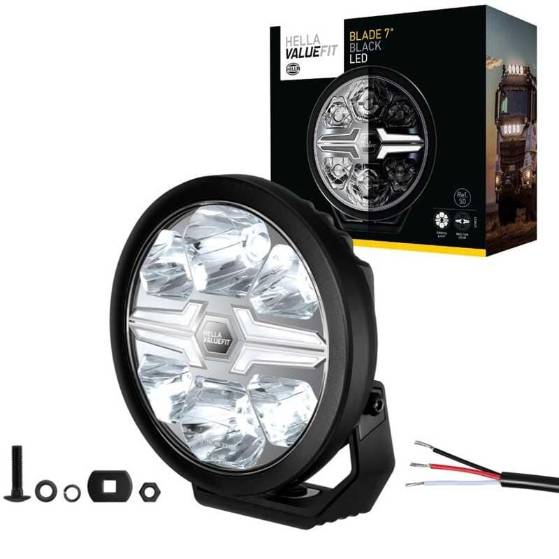 Hella Off-Road Valuefit Blade Led Uzun Far Siyah 36W 7'' Beyaz Isik 1FJ357198-051