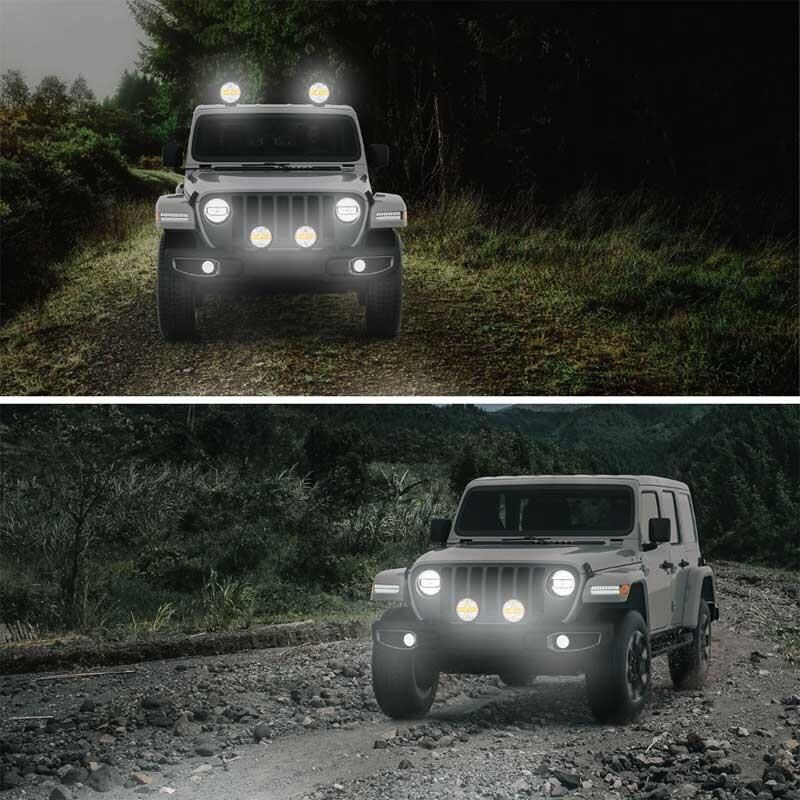 Hella Off-Road Valuefit Blade Led Uzun Far Siyah 36W 7'' Beyaz-Amber Isik 1FJ357198-071