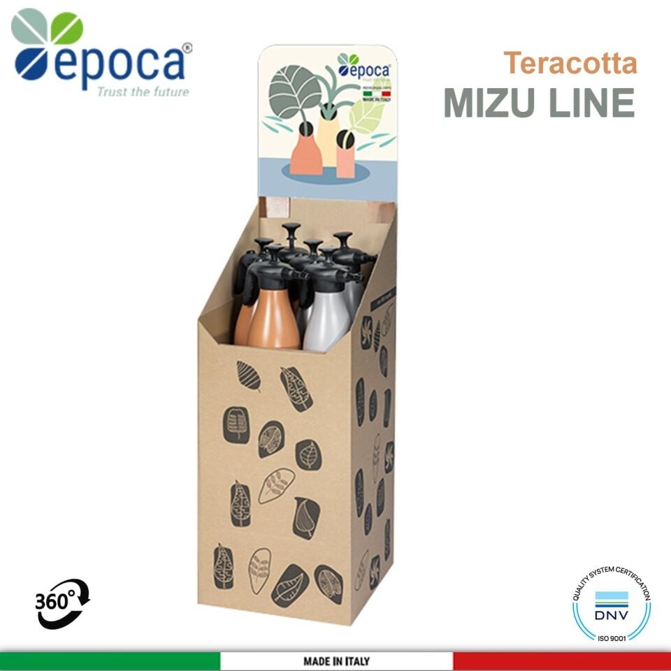 Epoca MIZU 1750 Teracotta ve Stone Rengi Sivi Püskürtme  Pompasi 1,75Lt.