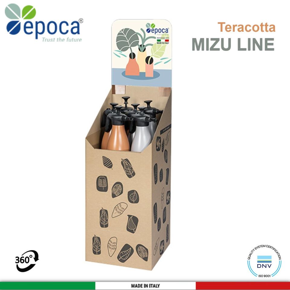 Epoca MIZU 1750 Teracotta ve Stone Rengi Sivi Püskürtme  Pompasi 1,75Lt.