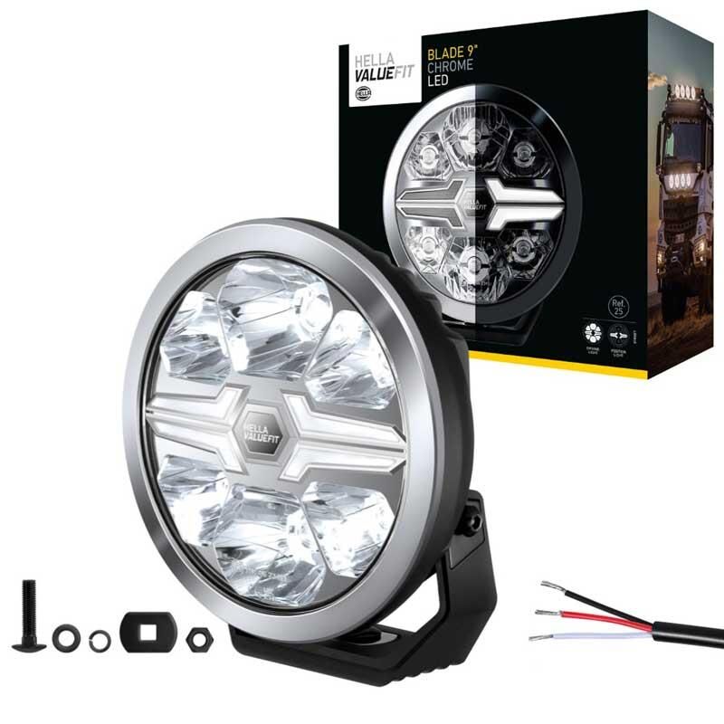 Hella Off-Road Valuefit Blade Led Uzun Far Krom 17W 9'' Beyaz Isik 1FJ357199-001