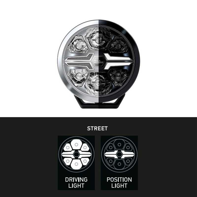 Hella Off-Road Valuefit Blade Led Uzun Far Krom 17W 9'' Beyaz Isik 1FJ357199-001