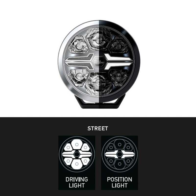 Hella Off-Road Valuefit Blade Led Uzun Far Krom 18W 9'' Beyaz Isik 1FJ357199-011